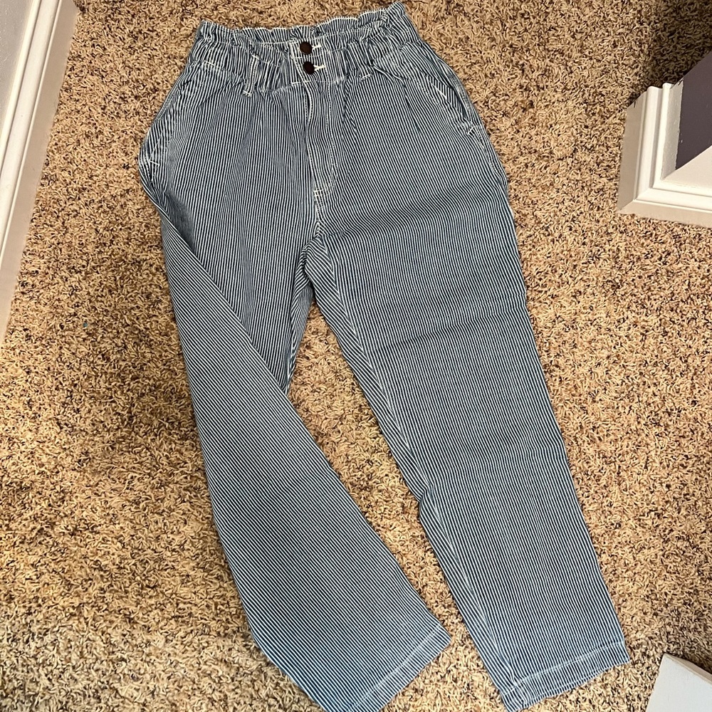 Blue and White Strip pants